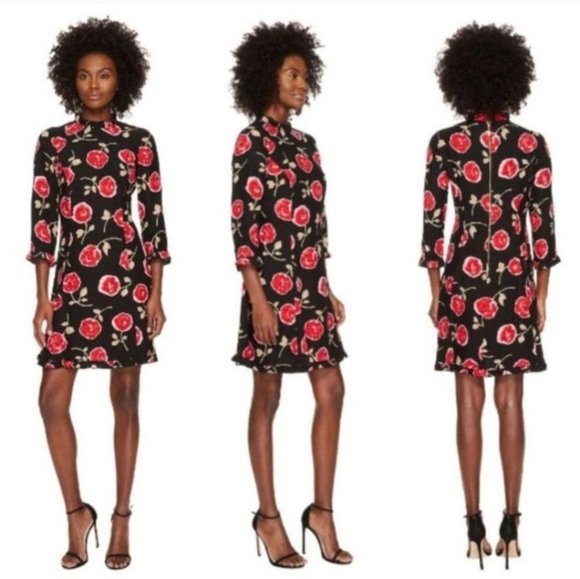 Kate Spade New York Hazy Rose crepe dress size 8 - Picture 2 of 9